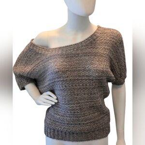 dELiA*s Purple On Or Off-Shoulder Knit Sweater